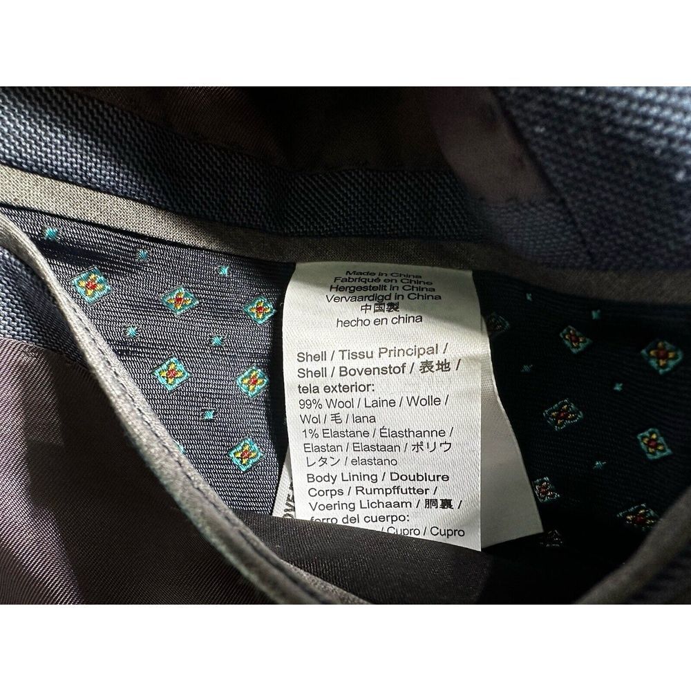 J Crew $450 Ludlow Slim Stretch Suit Jacket Italian Wool Harbor Blue 42R J3272 - Picture 11 of 13